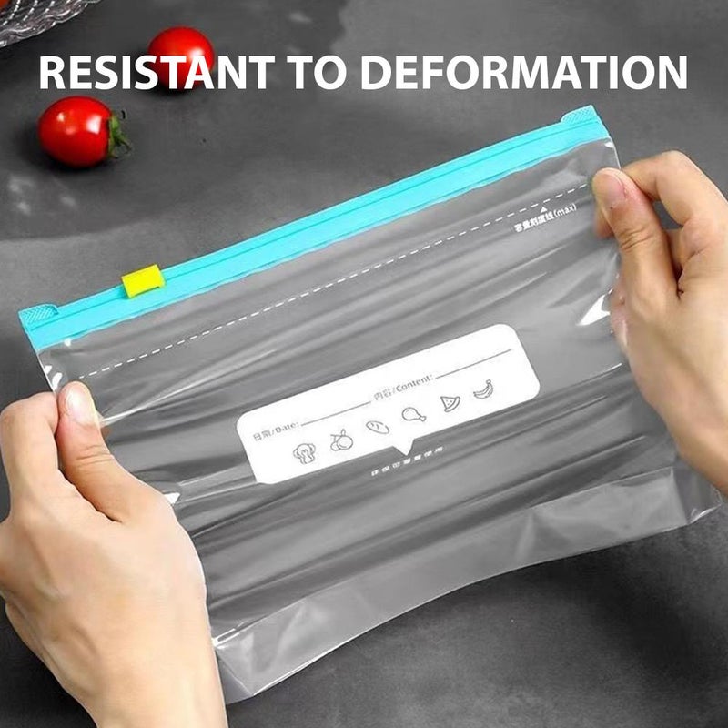 Reusable Food Storage Bags, Household Plastic Sealer Bags for Refrigerator Storage, Leakproof Sub Packaging Bag for Home, Office, Travel & Craft Supplies - Image 4